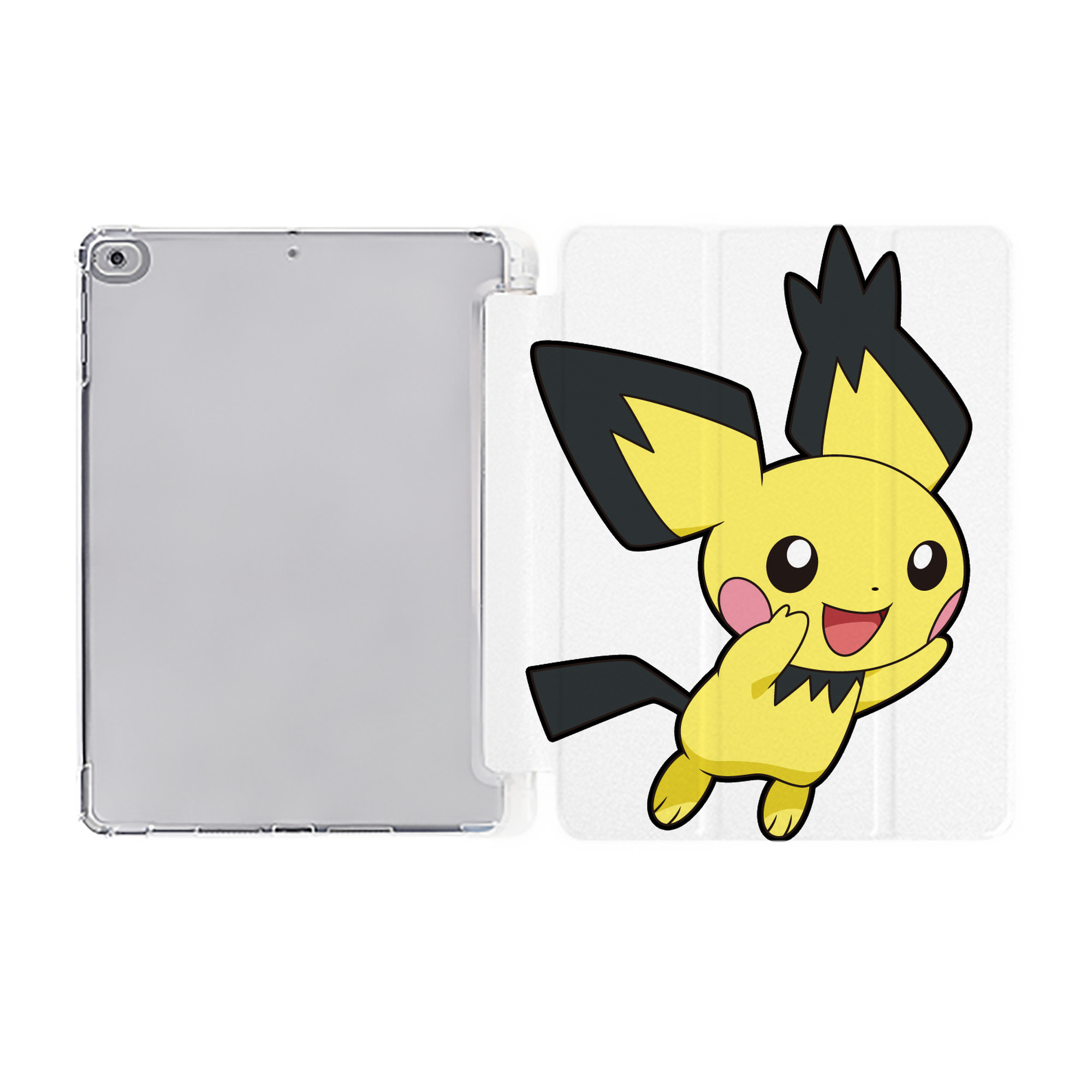 （画像用） ポケットモンスター Pokémon IPad ケース ペン収納付き 三つ折りスタンド PUレザー×シリコン 対応機種9.5/10.5/10.9インチ